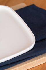 PURE ROYAL TEKLİ KARE PASTA TABAK 20CM