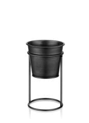 SİYAH AYAKLI ÇİÇEKLİK 21cm