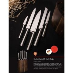 FISSLER AKAZIA 6 PARÇA AHŞAP BIÇAK SETİ