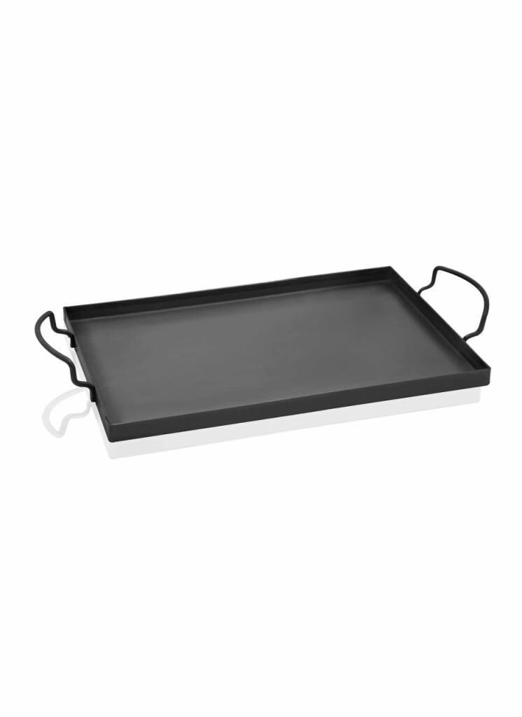 SİYAH METAL TEPSİ 43X25CM