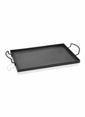 SİYAH METAL TEPSİ 43X25CM
