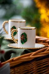 NOEL YEŞİL PAKET 2 KİŞİLİK TÜRK KAHVESİ FİNCANI