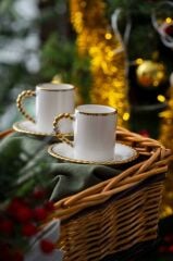 NOEL YEŞİL PAKET 2 KİŞİLİK TÜRK KAHVESİ FİNCANI