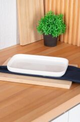 PURE ROYAL TEKLİ DİKDÖRTGEN KAYIK TABAK 26X15CM