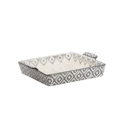 GRİ KARE FIRIN KABI 30CM
