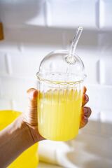 LUMİS PİPETLİ CAM BARDAK 400ML