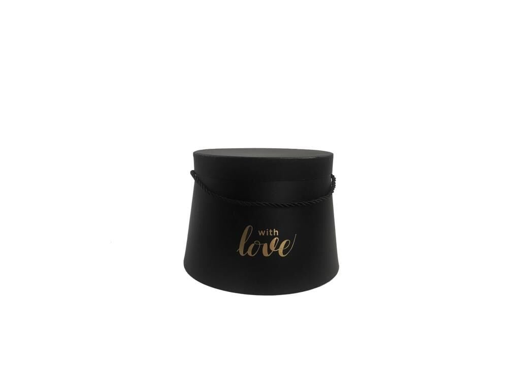 SİYAH LOVE KONİK KUTU