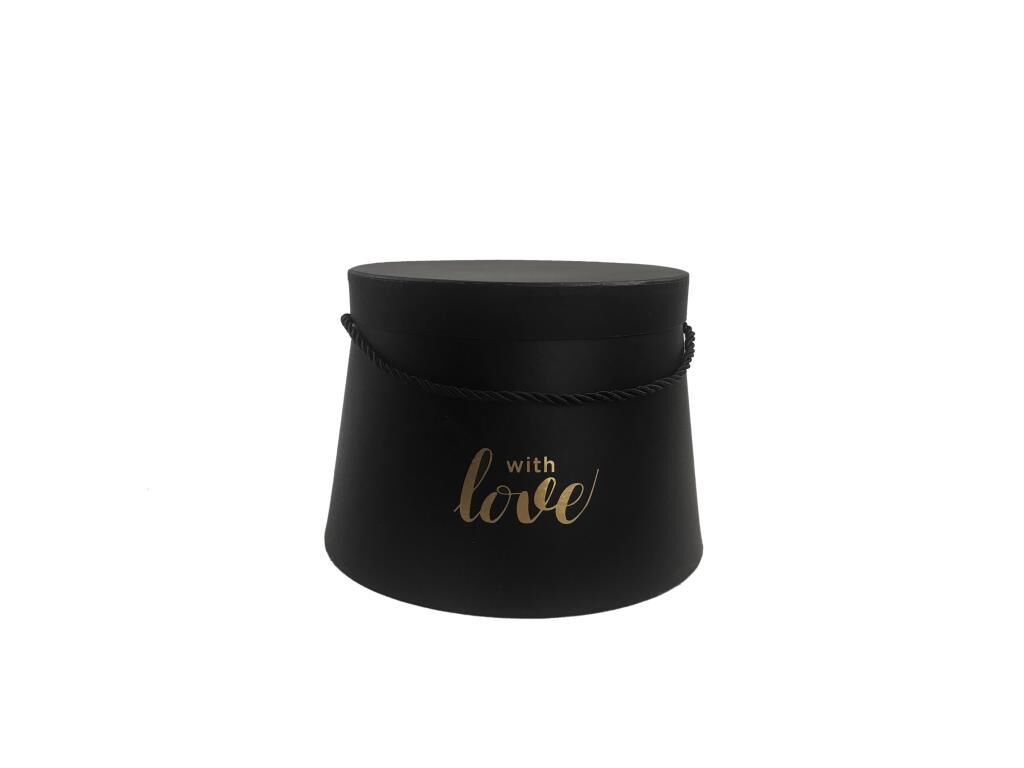 SİYAH LOVE KONİK KUTU