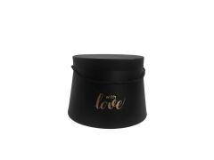 SİYAH LOVE KONİK KUTU