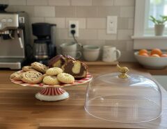 BELLİSİMA EMAYE KEK FANUSU 30X8CM