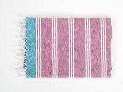 VIOLET KARA TEZGAH PEŞTEMAL PEMBE 90x170CM