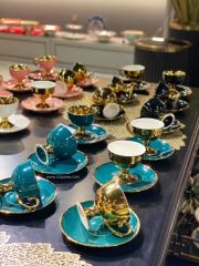 GOLD PEMBE TEK KİŞİLİK TÜRK KAHVE FİNCAN
