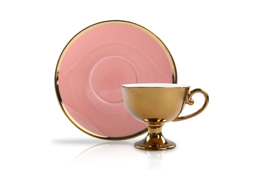 GOLD PEMBE TEK KİŞİLİK TÜRK KAHVE FİNCAN