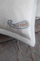 MARSILYA İNDİGO ÇİFT KİŞİLİK NEVRESİM TAKIMI&YATAK ÖRTÜSÜ