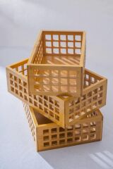 BAMBU 3'LÜ ÇOK AMAÇLI SEPET