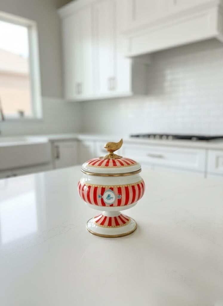 BELLİSİMA EMAYE AYAKLI ŞEKERLİK 13X20CM