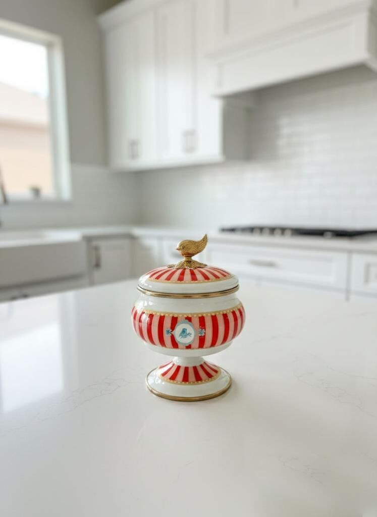 BELLİSİMA EMAYE AYAKLI ŞEKERLİK 13X20CM