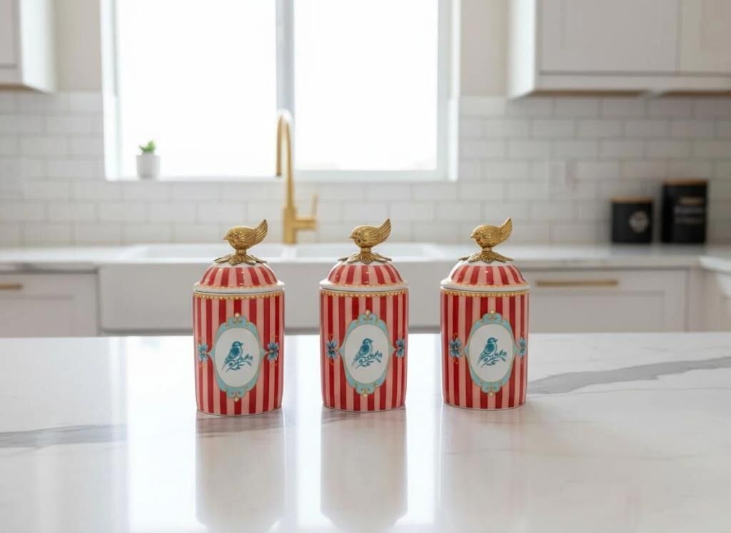 BELLİSİMA PORSELEN 3'LÜ BAHARAT TAKIMI 9X18CM