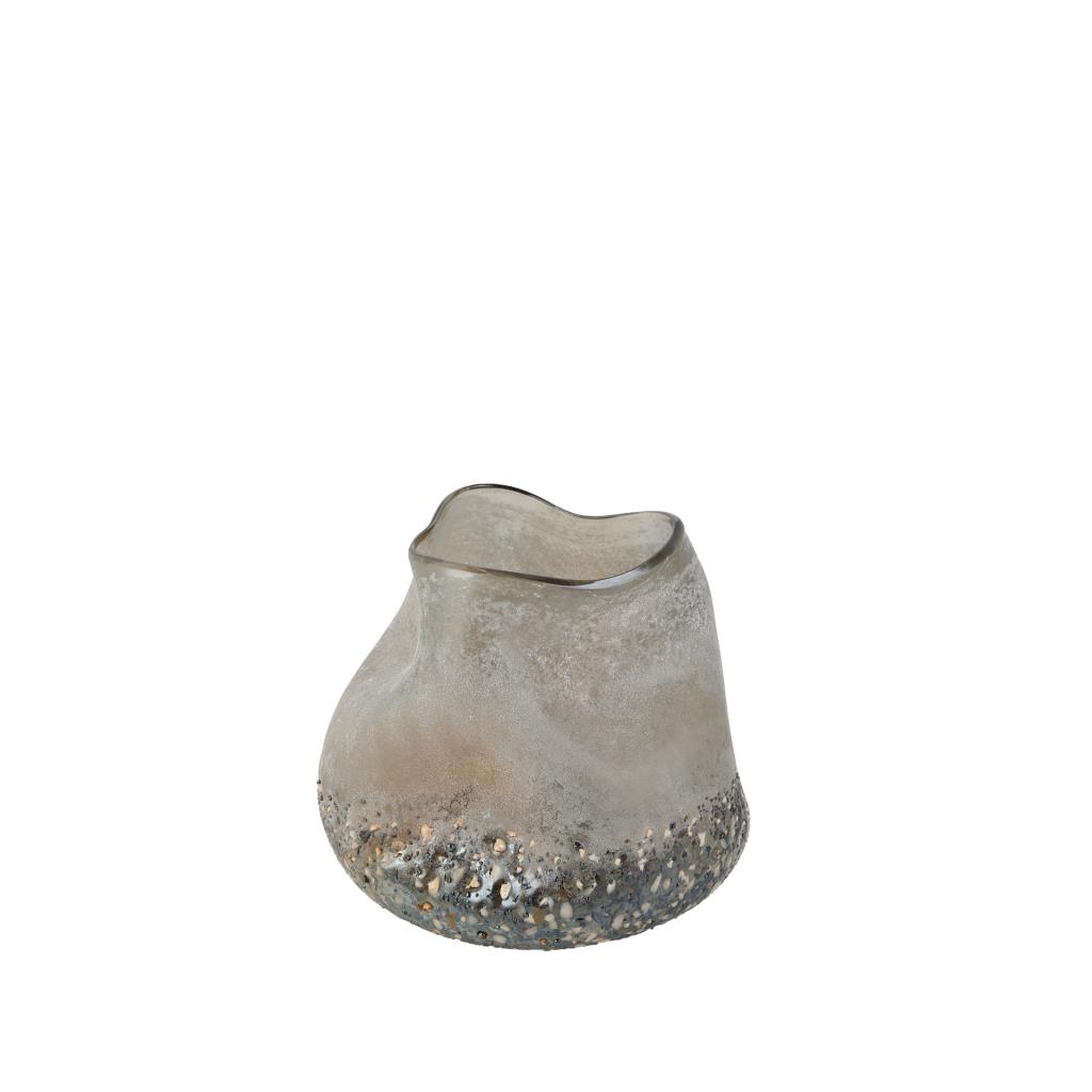 CAM BEJ KUMSAL VAZO/DEKOR 21X21X18CM