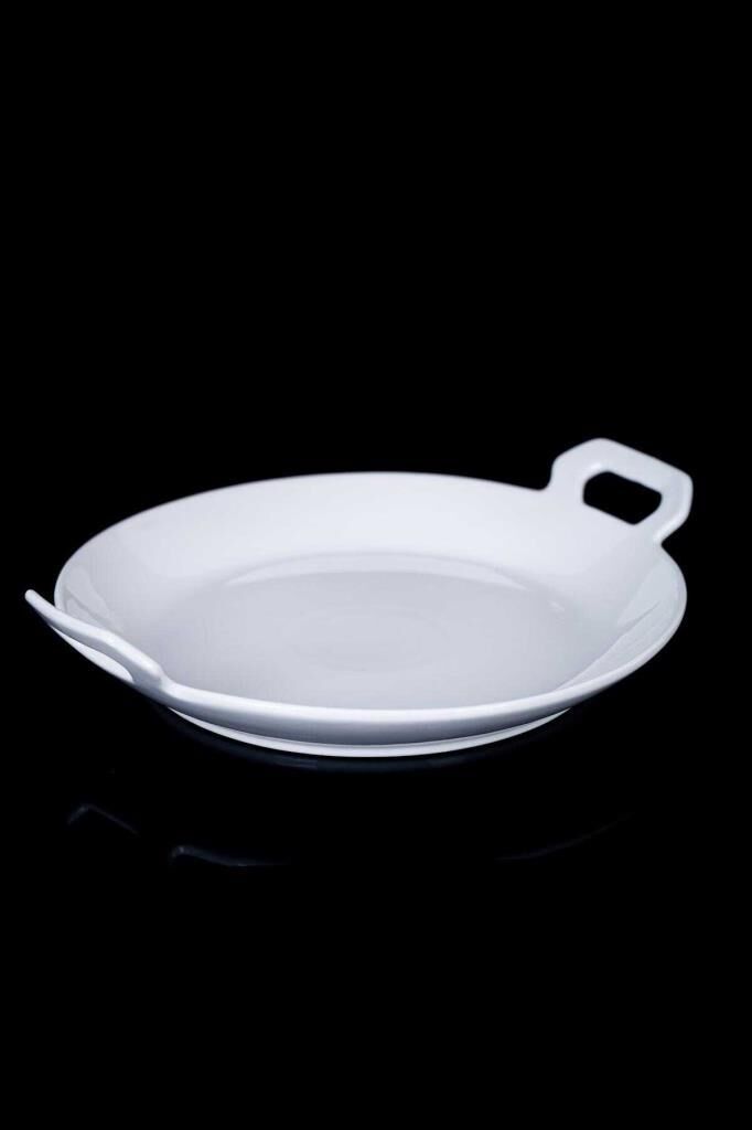 PURE WHITE ASİMETİK SUNUM TABAK 28CM