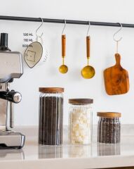 AKASYA BOROSİLİKAT CAM 3'LÜ KAVANOZ