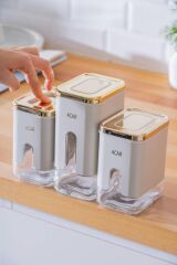 MABEL BEJ ALTIN 3'LÜ KAVANOZ/BAHARATLIK