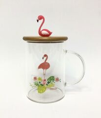 TROPİK ÜFLEME CAM KUPA 'TROPICAL'