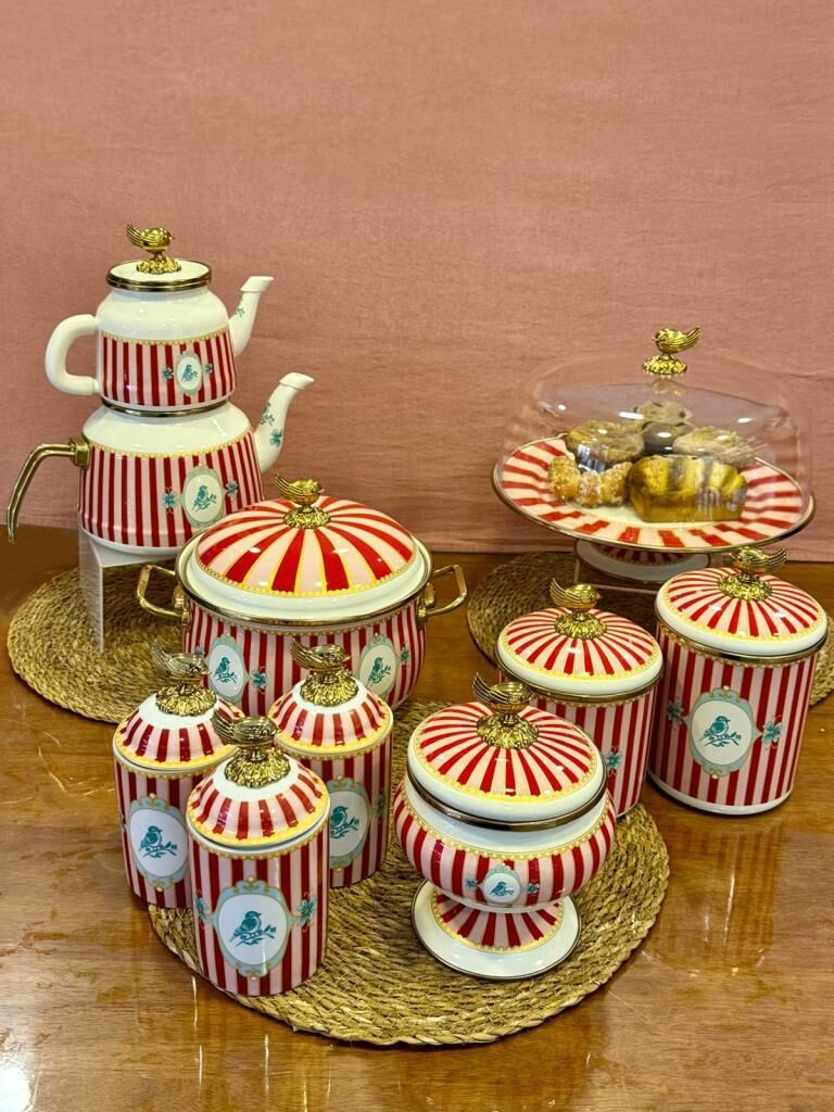 BELLİSİMA EMAYE 9 PARÇA MUTFAK SETİ