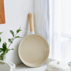 NEOFLAM FİKA BEJ ALÜMİNYUM DÖKÜM TAVA 28CM