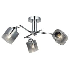 FLAT KROM 3'LÜ PLAFONYER AVİZE
