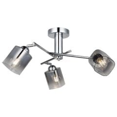 FLAT KROM 3'LÜ PLAFONYER AVİZE
