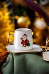 NOEL BABA 2 KİŞİLİK TÜRK KAHVESİ FİNCANI