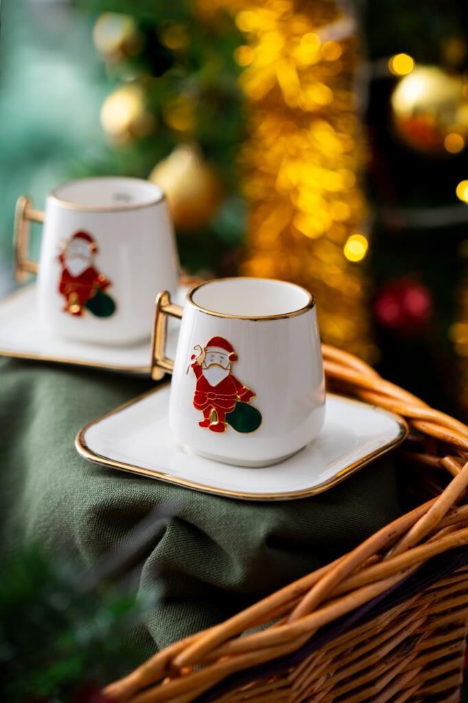 NOEL BABA 2 KİŞİLİK TÜRK KAHVESİ FİNCANI