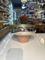 MERMER AYAKLI GÜMÜŞ KASE/GONDOL 22X12CM