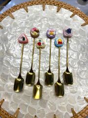 ALTIN KEK DESEN1 6'LI KAHVE/ÇAY KAŞIK