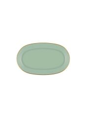 BASIC YEŞİL 2'Lİ OVAL SERVİS TABAK 26CM