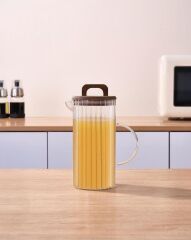 BOROSİLİKAT AKASYA CAM SÜRAHİ 1300ML
