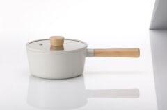 NEOFLAM FİKA BEJ ALÜMİNYUM DÖKÜM SOS TENCERESİ 18CM