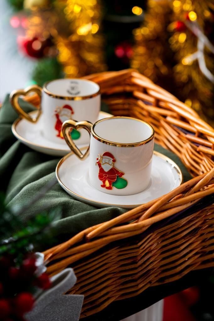 NOEL BABA 2 KİŞİLİK TÜRK KAHVESİ FİNCANI