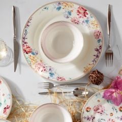 ROSE VALLEY 6 KİŞİLİK 24 PARÇA YEMEK TAKIMI