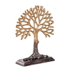 KAHVE BAKIR AĞAÇ DEKOR 33CM