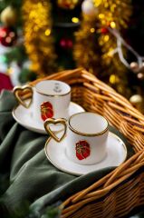 NOEL KIRMIZI PAKET 2 KİŞİLİK TÜRK KAHVESİ FİNCANI