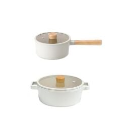 NEOFLAM FİKA BEJ 4 PARÇA TENCERE SETİ