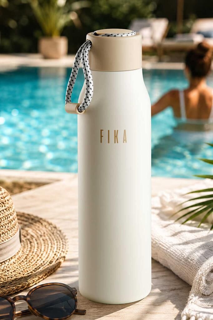 FİKA RENTO VAKUMLU TERMOS ŞİŞE 600ML BEJ