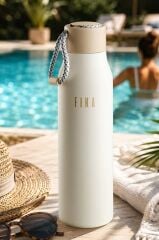 FİKA RENTO VAKUMLU TERMOS ŞİŞE 600ML BEJ