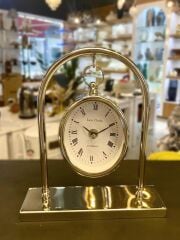 GÜMÜŞ ASKILI MASA SAATİ 20X24CM