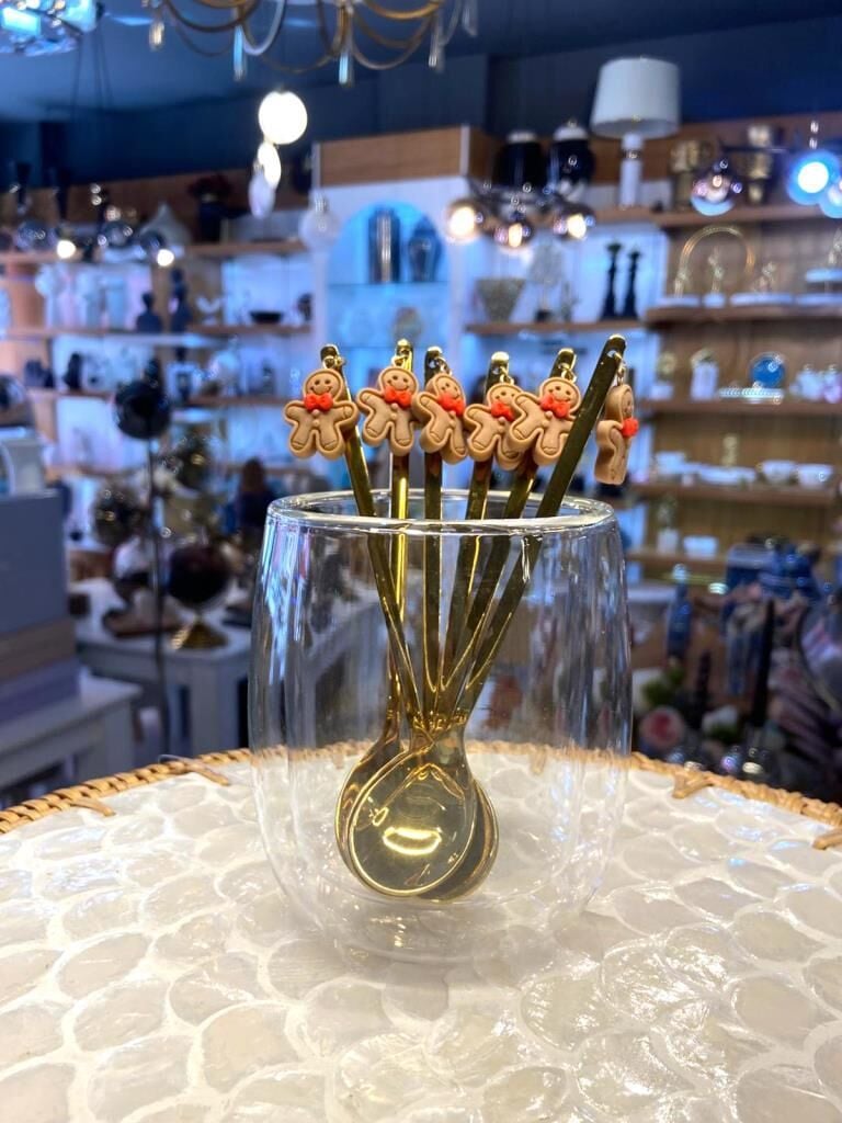 ALTIN KURABİYE DESEN 6'LI KAHVE/ÇAY KAŞIK