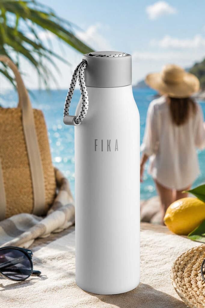 FİKA RENTO VAKUMLU TERMOS ŞİŞE 600ML BEYAZ