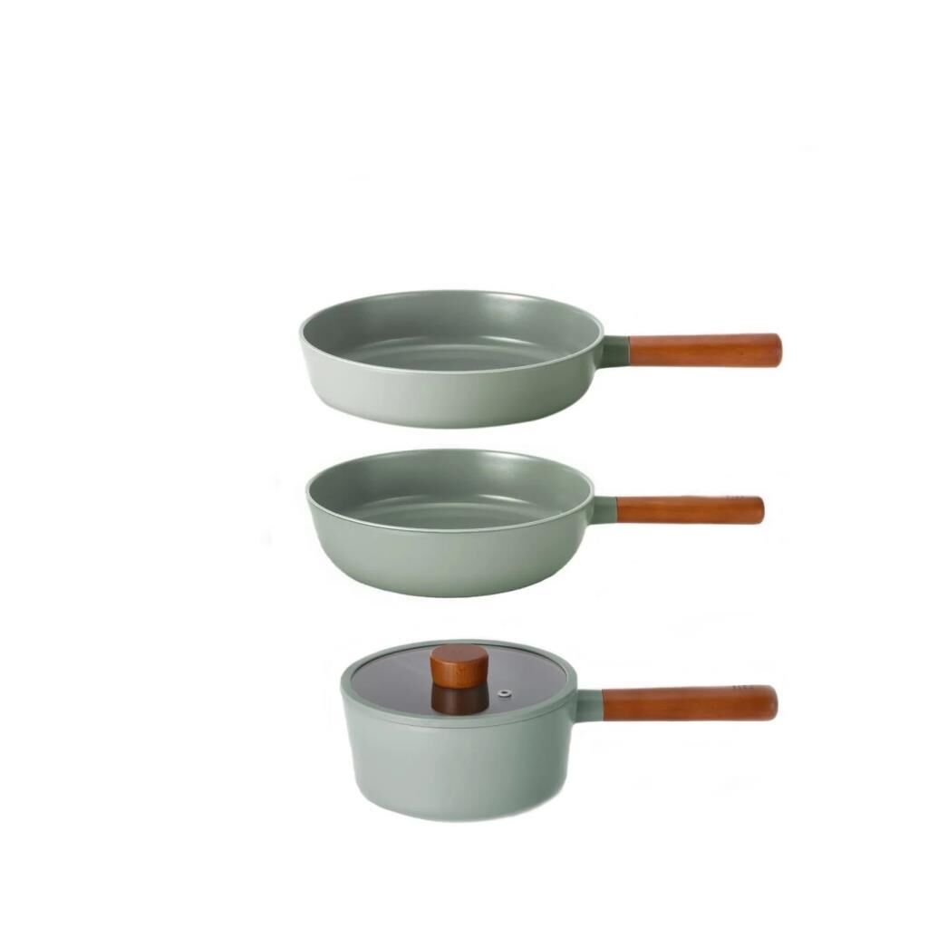 NEOFLAM FİKA GRİ 4 PARÇA TENCERE VE TAVA SETİ