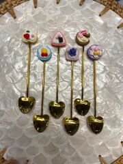 ALTIN KEK DESEN 6'LI KAHVE/ÇAY KAŞIK